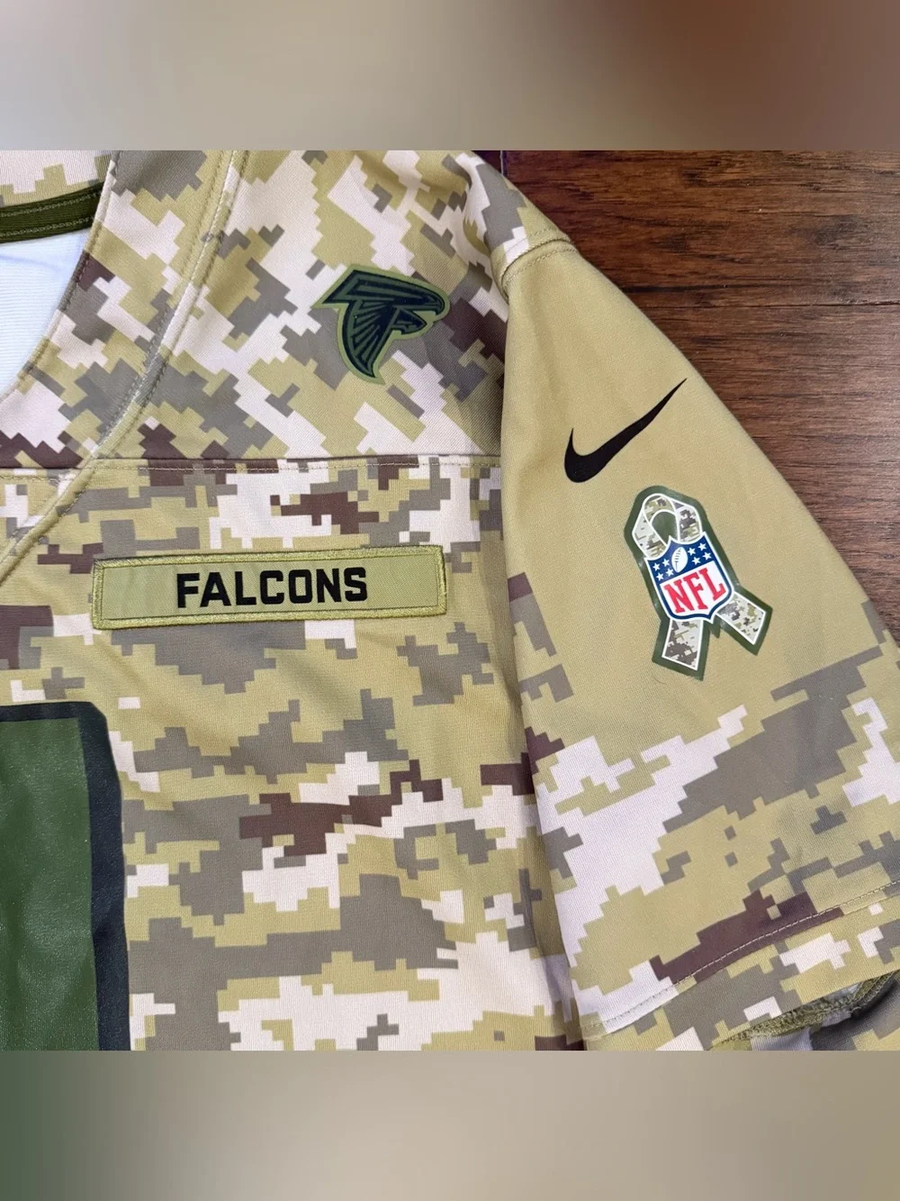Nike NFL Jersey Salute To Service Atlanta Falcons Julio Jones Youth Large Camo